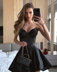 Sexy Strapless Ruffle Skirt Dress