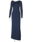 Elegant Hollow Design Long Dress