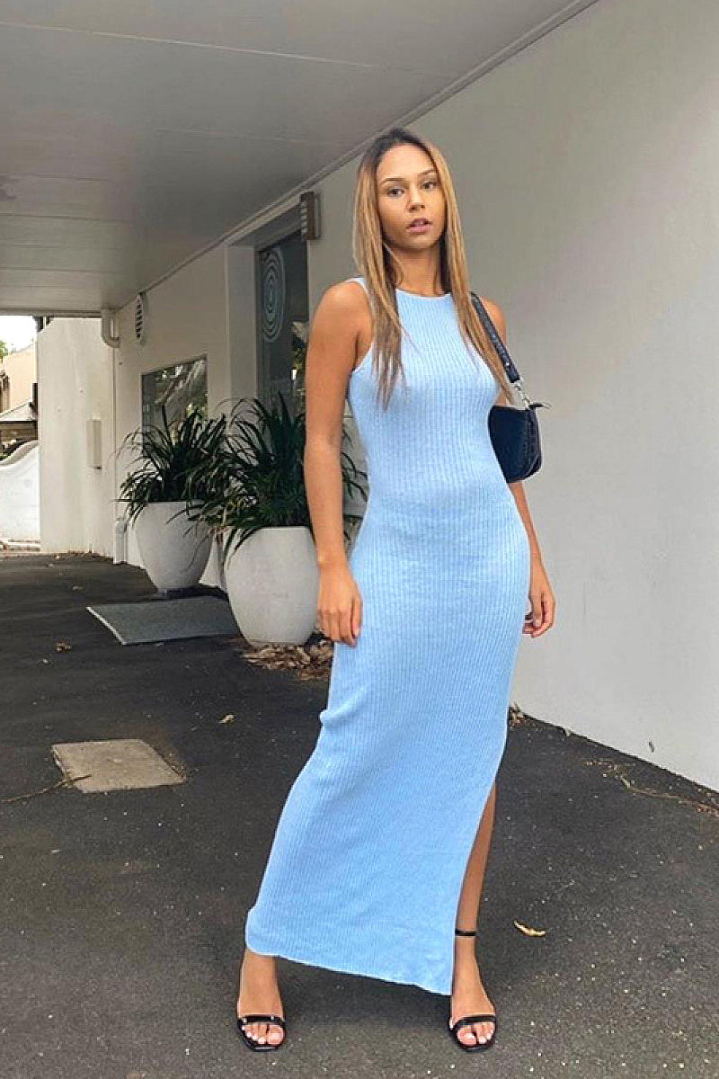 Summer Fashion Women’s Sexy Twist Split Dress