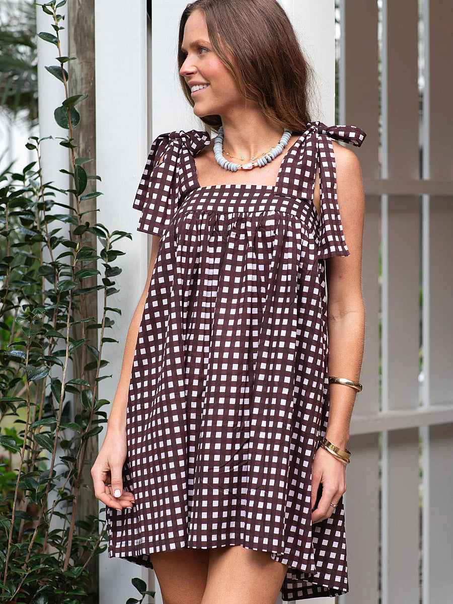 Spring Summer Women's French Vintage Floral Dress