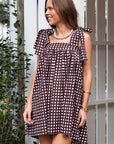 Spring Summer Women's French Vintage Floral Dress