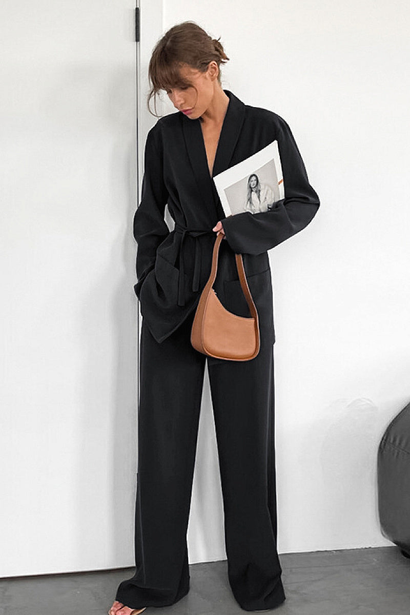 Casual Khaki Two-Piece Set for Women