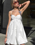 Chic Sexy White A-Line Dress for Women