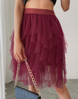 Princess Style Pleated Tulle Skirt