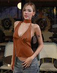 Summer Sexy Halter Neck Backless Top