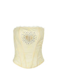 Sexy Heart Zipper Slim Fit Tank Top
