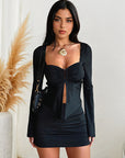 Basic Long Sleeve Button Top for Women