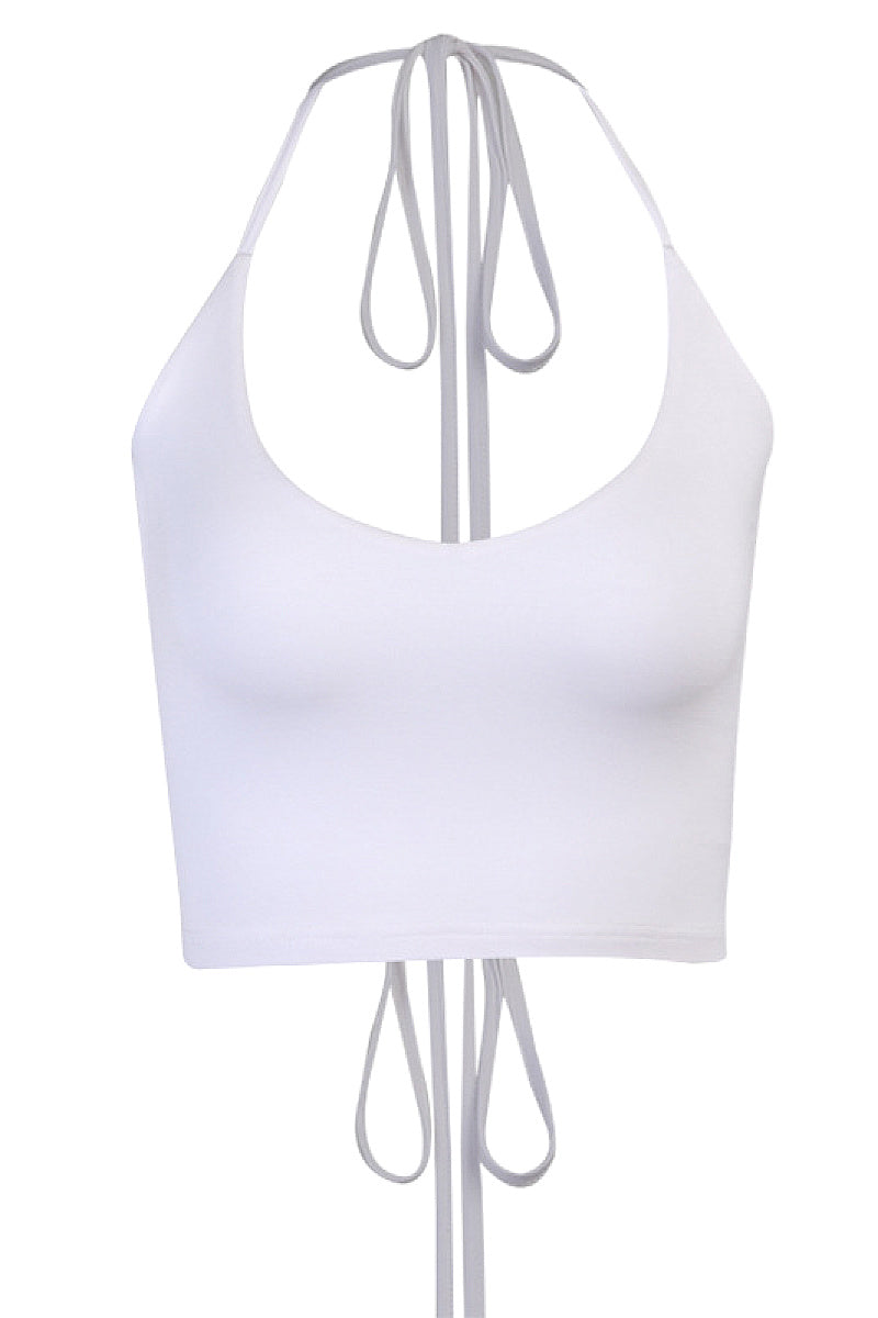 Summer New Sexy Backless Halter Top