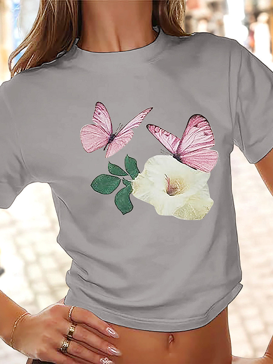 Summer Y2K Short T-Shirt with High Waist Pants