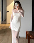 Elegant Sheer Mesh Dress for Women