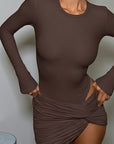 Slim Fit Hollow Out Two-Piece Set for Women