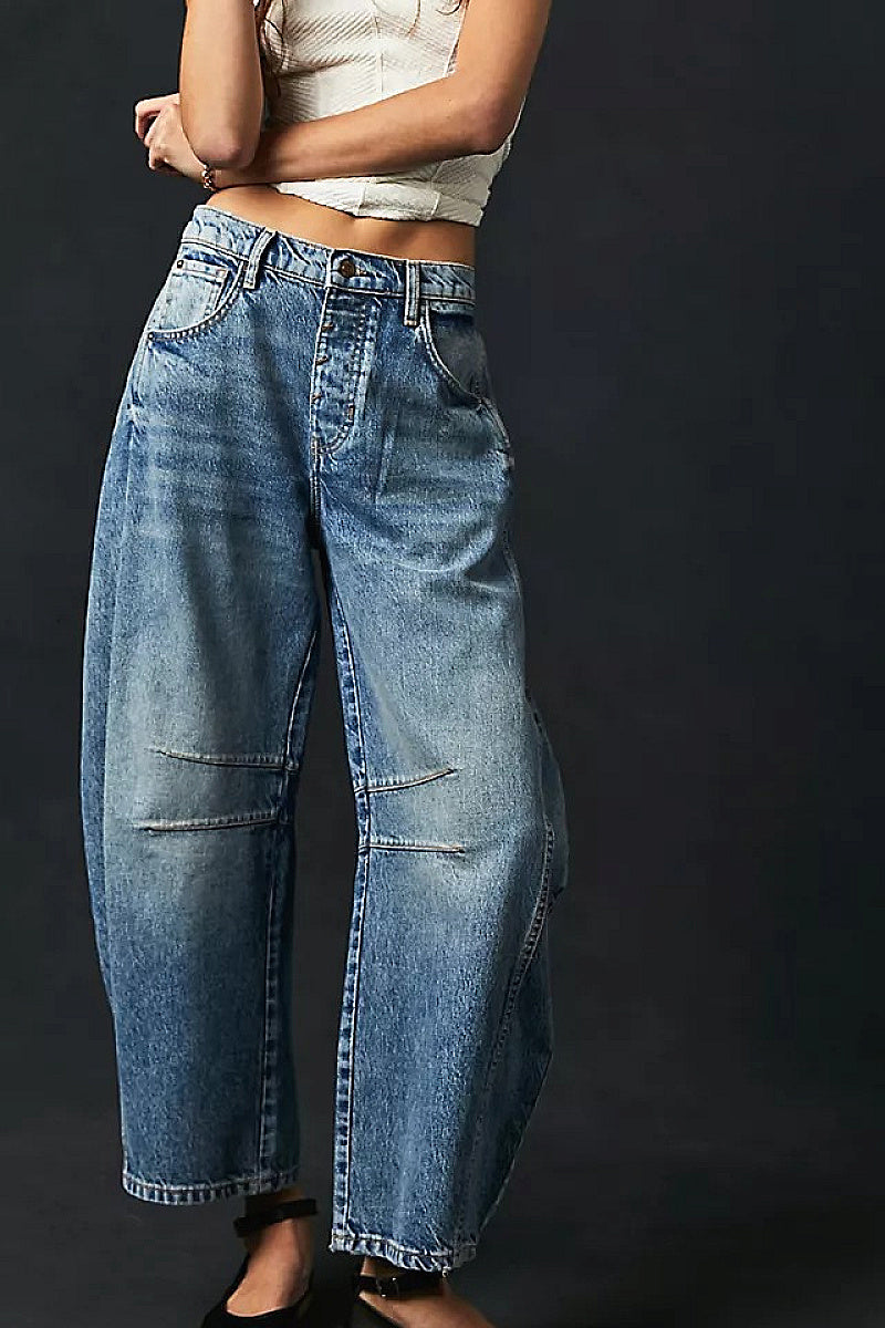 Casual Loose Wide Leg Jeans for Women