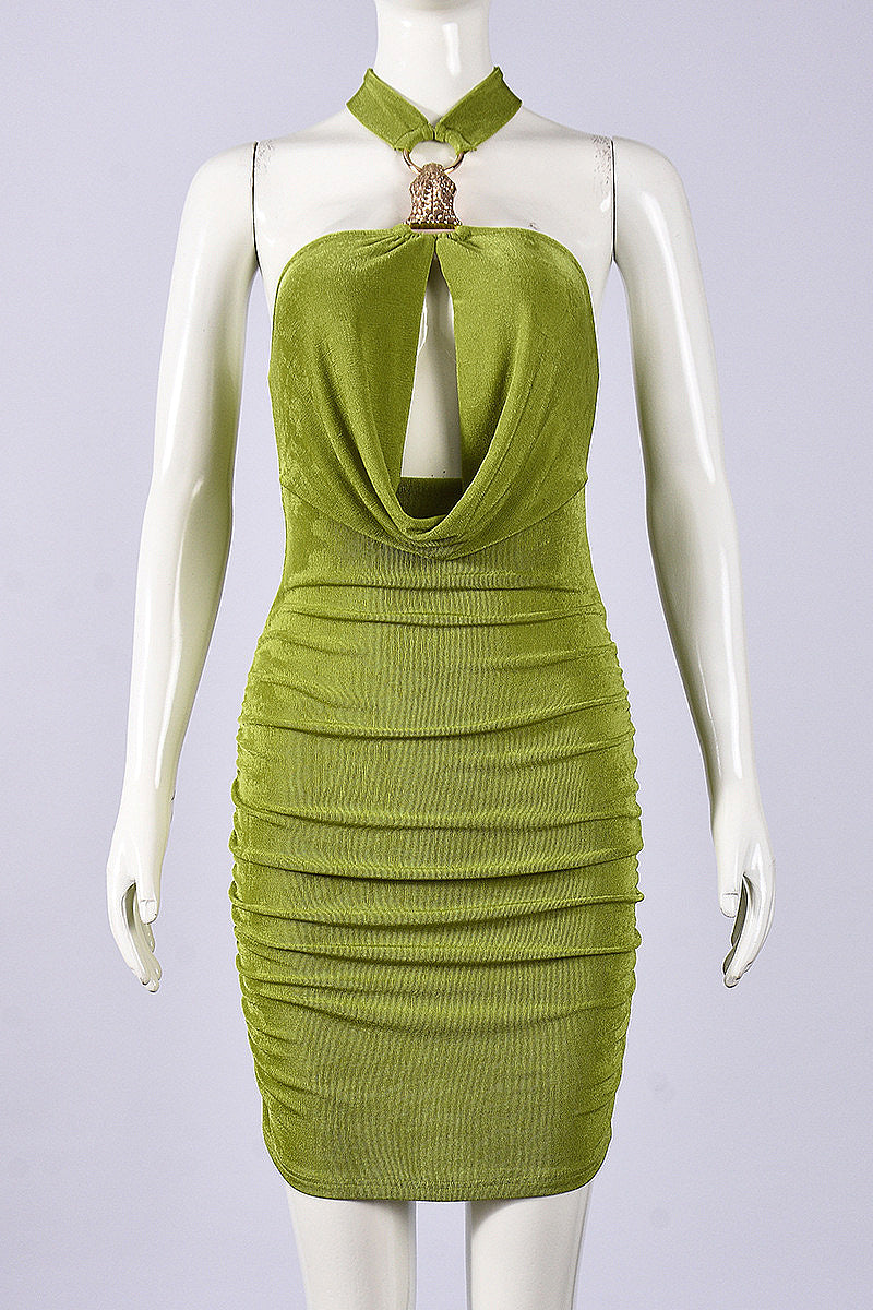 Sexy Halter Neck Bodycon Dress for Women