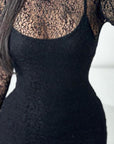 Summer Sexy Lace Long Sleeve Dress