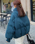 Loose Fit Warm Short Down Jacket for Women