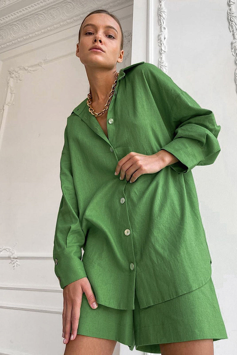 Casual Cotton Two-Piece Set for Women
