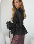 Chic Long Sleeve V-Neck Blouse for Women