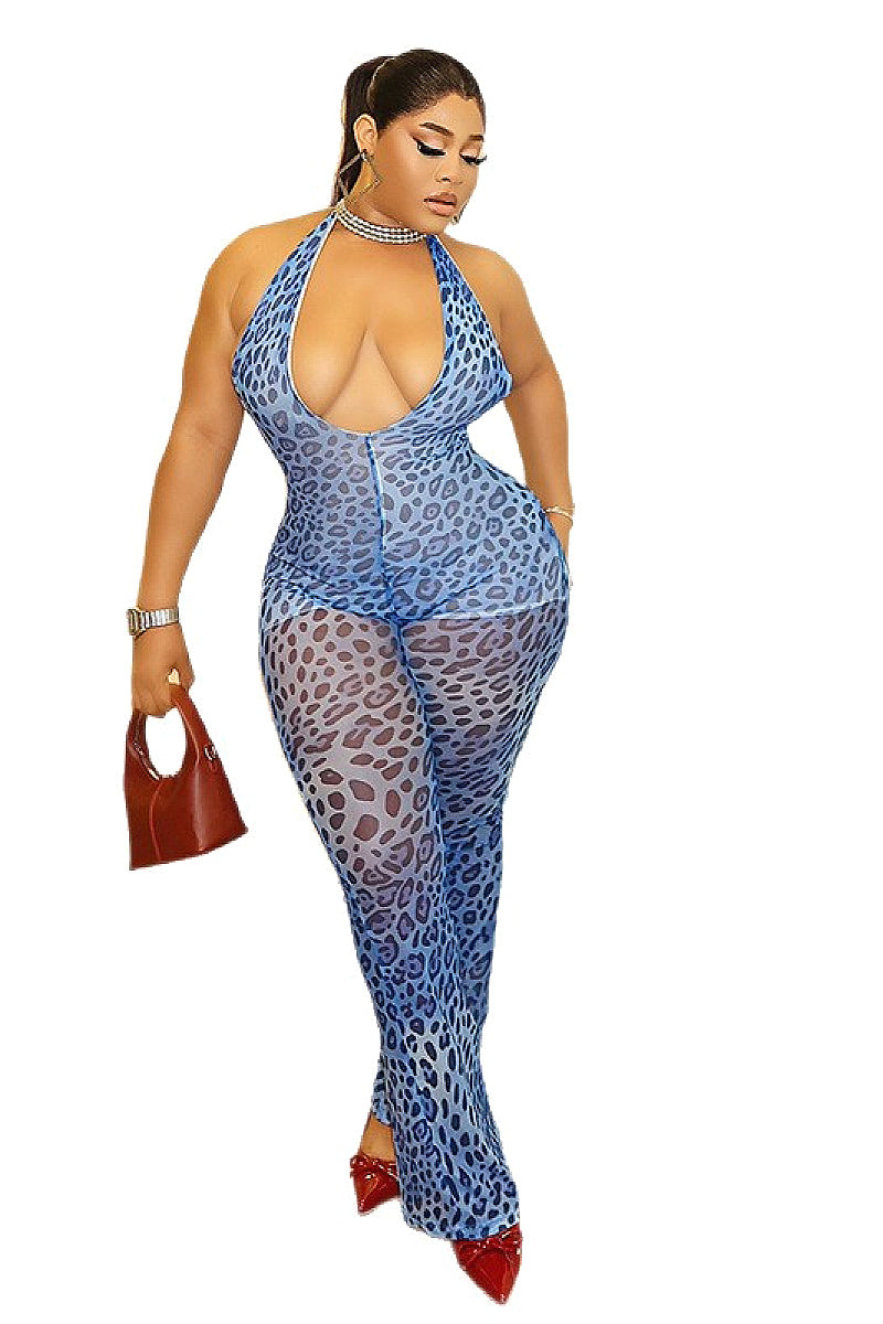 Fashionable Leopard Print Jumpsuit for Women