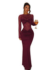 Elegant Long Sleeve Lace Dress