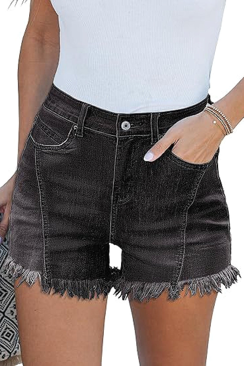Trendy High-Waisted Denim Shorts for Women