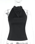 Spring Fashionable Women's Satin Backless Top