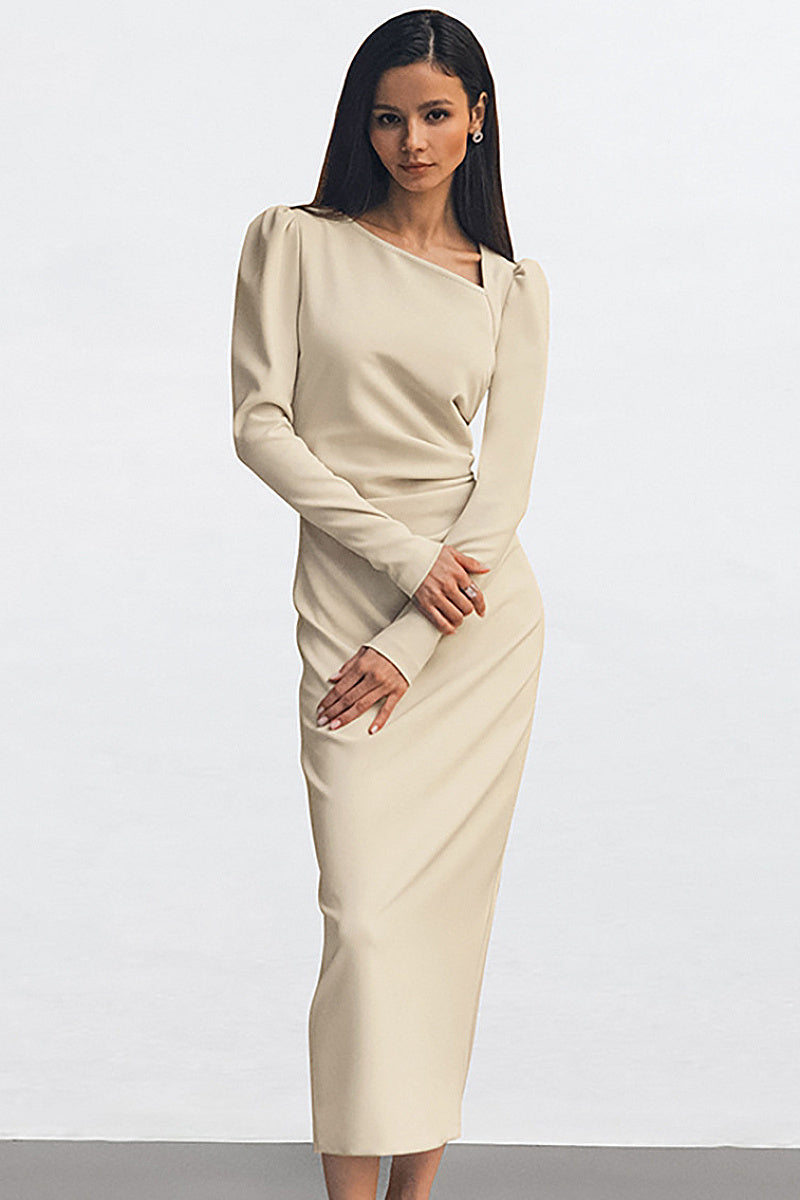 Chic Long Sleeve Dress for Office Wear