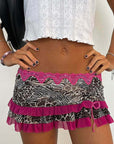 2026 Spring Y2K Women's Sexy Drawstring Mini Skirt
