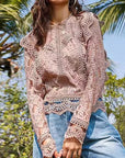 Lace Long Sleeve Top for Women 2023