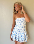 Stylish Floral Print Bodycon Dress