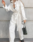 Chic White Utility Jumpsuit for Women