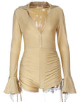 Sexy Drawstring Long Sleeve Jumpsuit