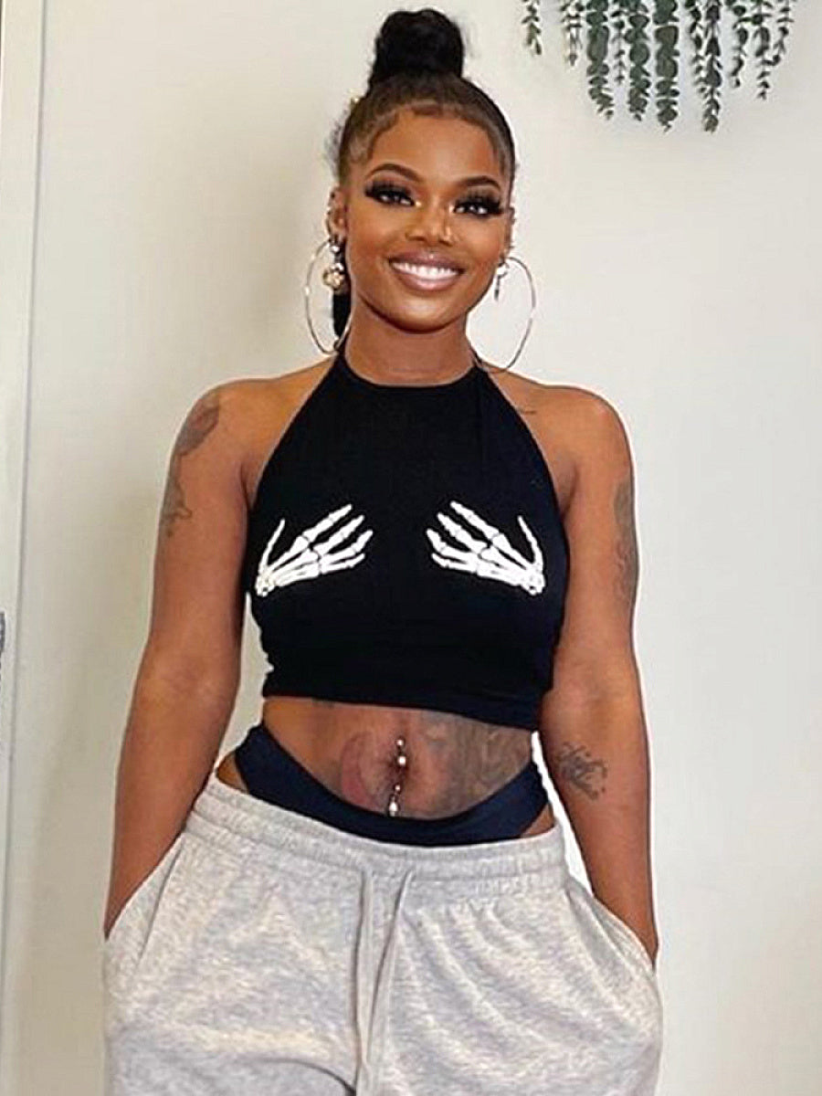 Stylish Cropped Halter Top for Night Out