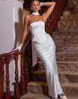 Stylish Slim Fit Square Neck Top and Skirt Set