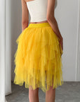 Princess Style Pleated Tulle Skirt