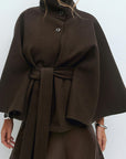Fashionable Women's Autumn Winter Cape Coat