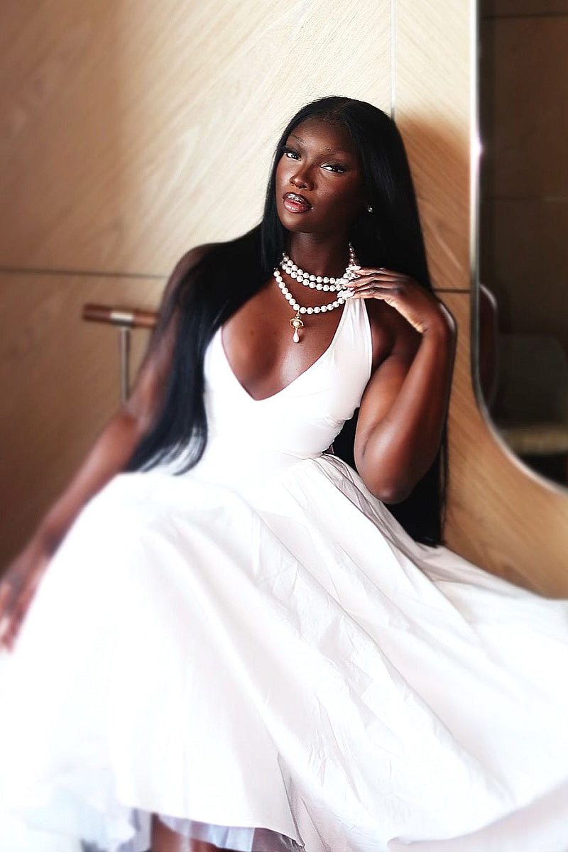Chic Halter Neck Sleeveless Dress