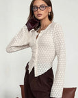 Lace Knit Cardigan for Women