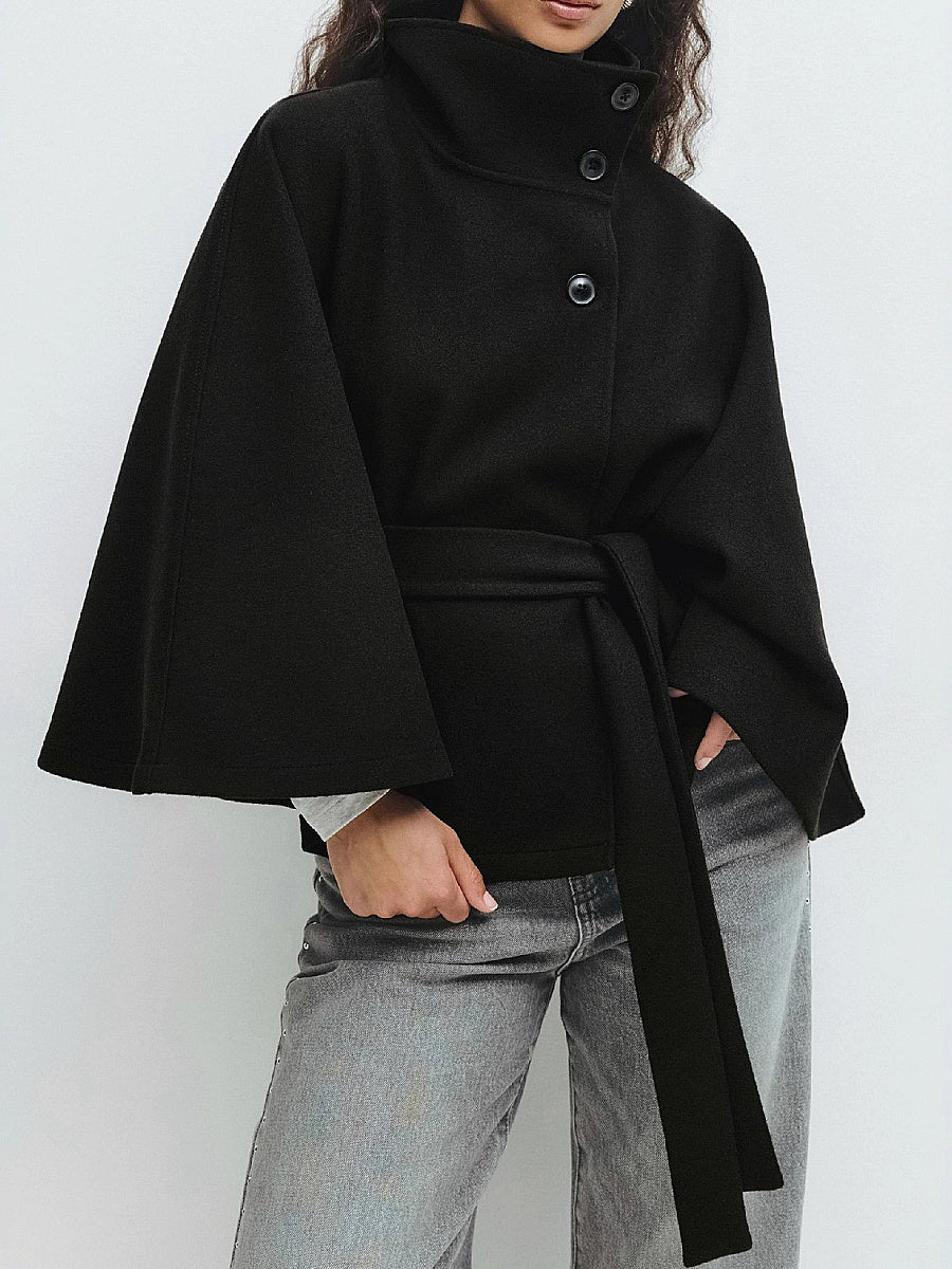 Fashionable Women's Autumn Winter Cape Coat