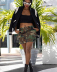 Fashion Camouflage Mini Skirt for Women