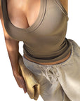 Chic Cross Back Halter Top for Summer
