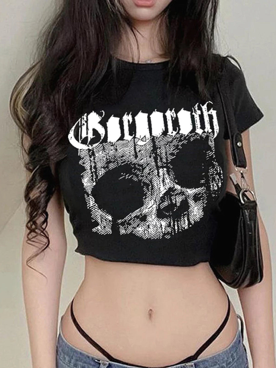 Trendy Short Sleeve Crop Top for Women