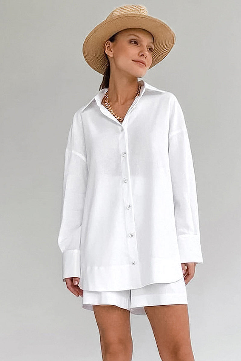 Casual Cotton Two-Piece Set for Women