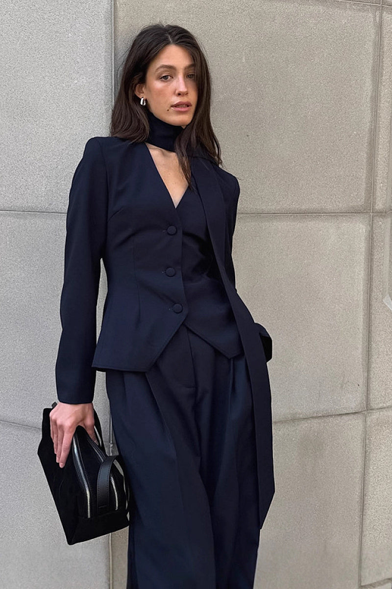Fashionable Commute Halter Suit Set for Women