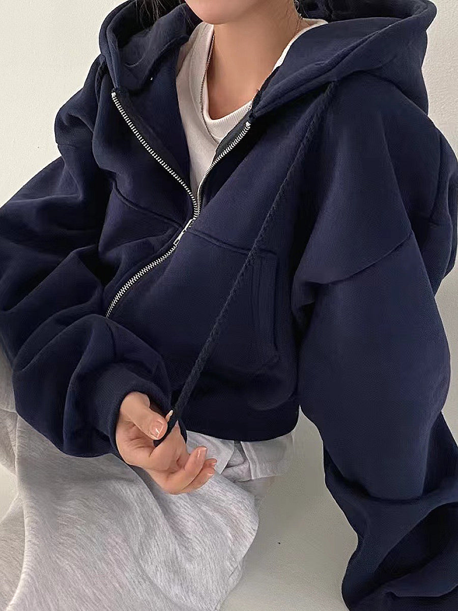 Stylish Warm Hooded Sweatshirt for Women
