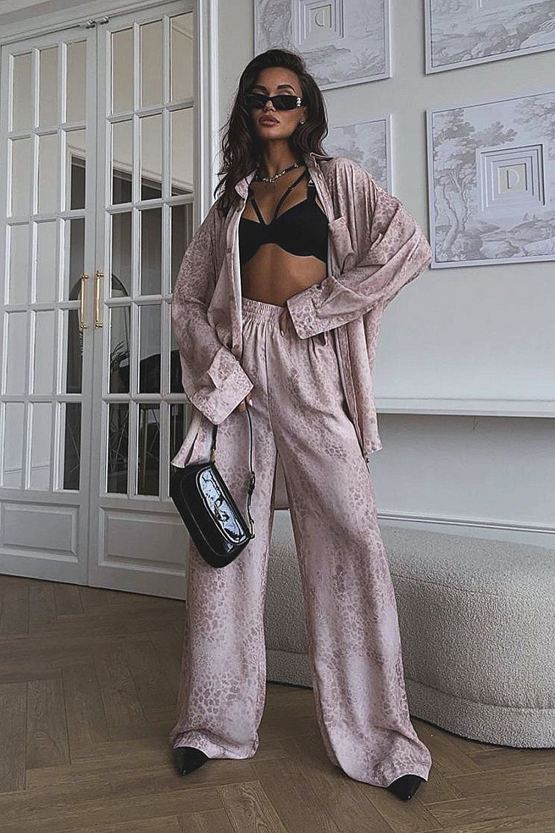 Fall Fashion Tie-Dye Print Two-Piece Set