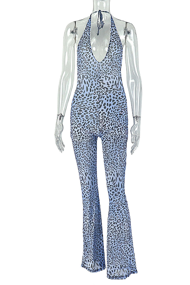 Fashionable Leopard Print Jumpsuit for Women