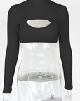 Chic Two-Piece Crop Top Set for Fall Fashion
