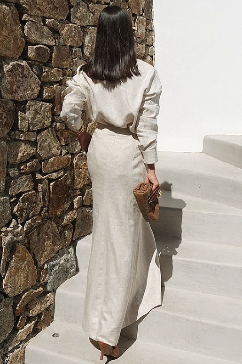 Stylish Women's Long Dress Set for Casual Vacations