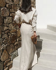 Stylish Women's Long Dress Set for Casual Vacations