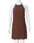 New Spring Summer Backless Ruffled Dress